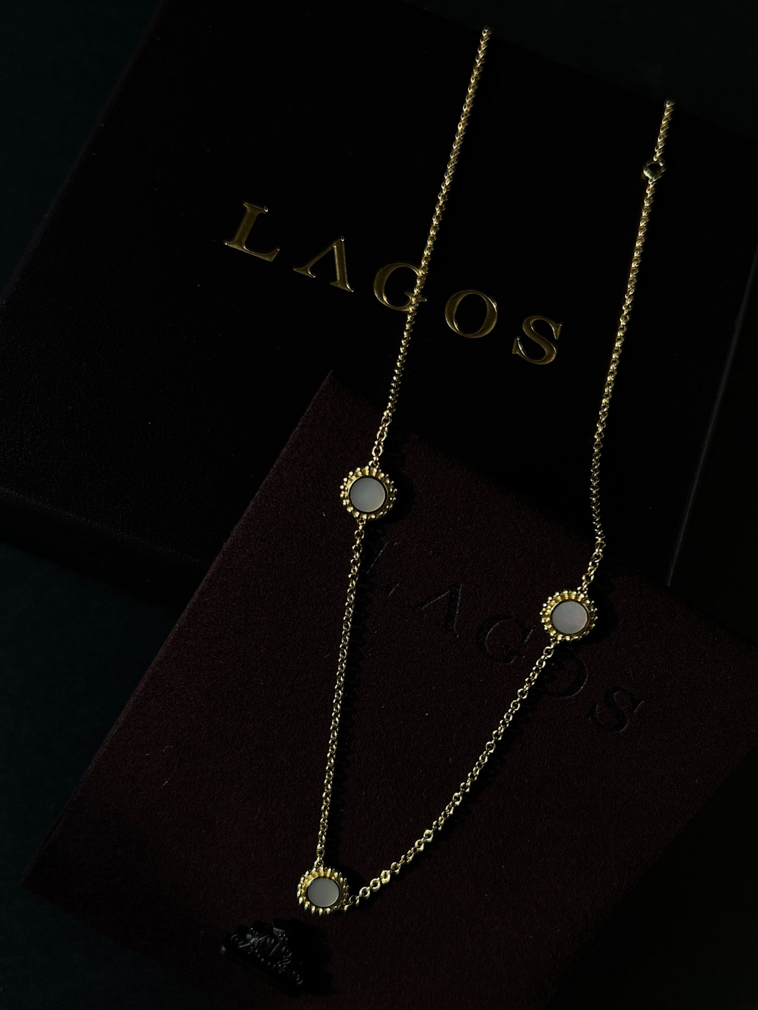 LAGOS | Three Station Round Mother of Pearl Necklace | 18K Yellow Gold Necklace | Fine Jewelry | Gifts for Her 

#LTKWedding #LTKGiftGuide #LTKStyleTip