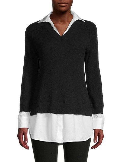 Saks Fifth Avenue Cashmere Twofer Sweater on SALE | Saks OFF 5TH | Saks Fifth Avenue OFF 5TH