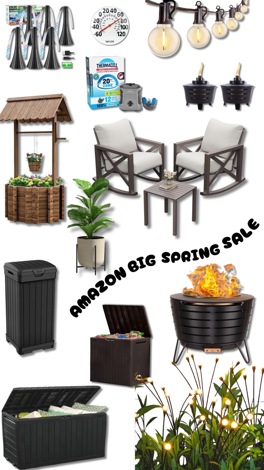 Amazon Big Spring Sale outdoor finds you’ll regret not grabbing before summer hits ☀️🔥

#ad This is your sign to finally upgrade your backyard, patio, or deck without spending a fortune 🙌🏻

✔️ Cozy seating + conversation sets
✔️ Outdoor lighting that instantly elevates your space ✨
✔️ Fire pits + ambiance upgrades for night hangs
✔️ Storage solutions to hide the chaos (toys, cushions, all of it 😅)
✔️ Bug control essentials for actually enjoying outside

We LIVE outside once the weather warms up, so these are the kind of finds that make it feel like an extension of your home 🤎

👉🏼 Tap to shop all my outdoor sale picks
💛 Save this before everything sells out
✨ Follow for more cozy home + backyard upgrades

#ltkhome #ltkoutdoor #ltksale #ltkfinds #founditonamazon @amazon 

#LTKHome #LTKSaleAlert #LTKOver40