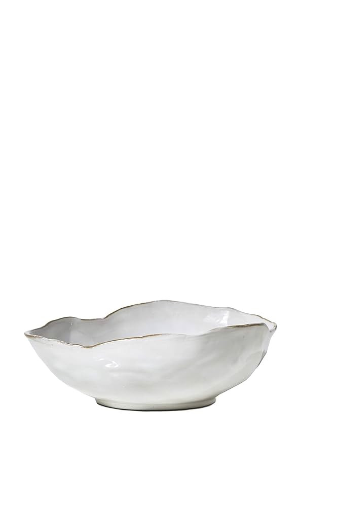 Serene Spaces Living Medium Free-Form Edge Glazed Ceramic Bowl – Stylish Fruit Bowl, Dinnerware... | Amazon (US)