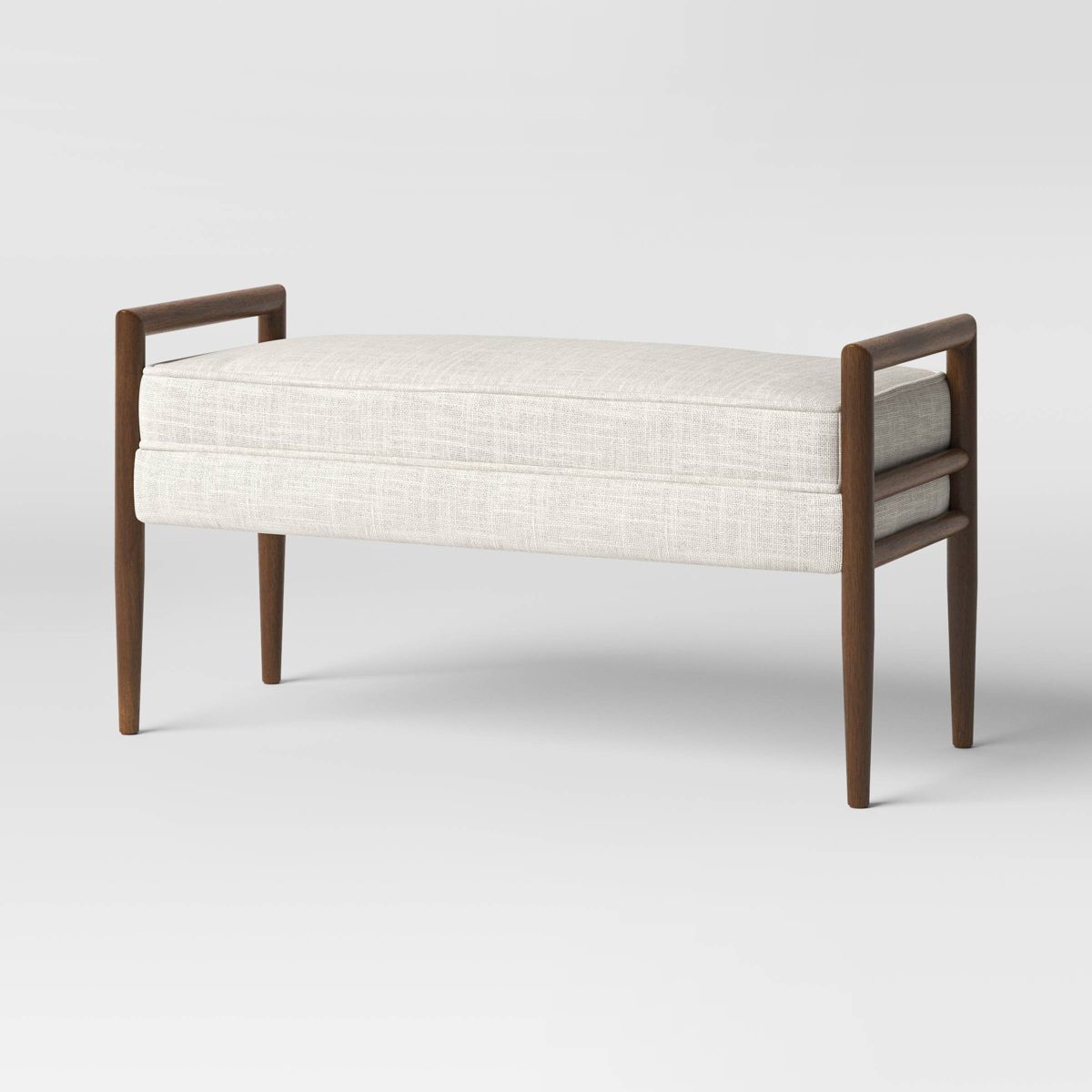 TargetFurnitureLiving Room FurnitureBenchesShop all ThresholdWood Framed Upholstered Bench Natura... | Target