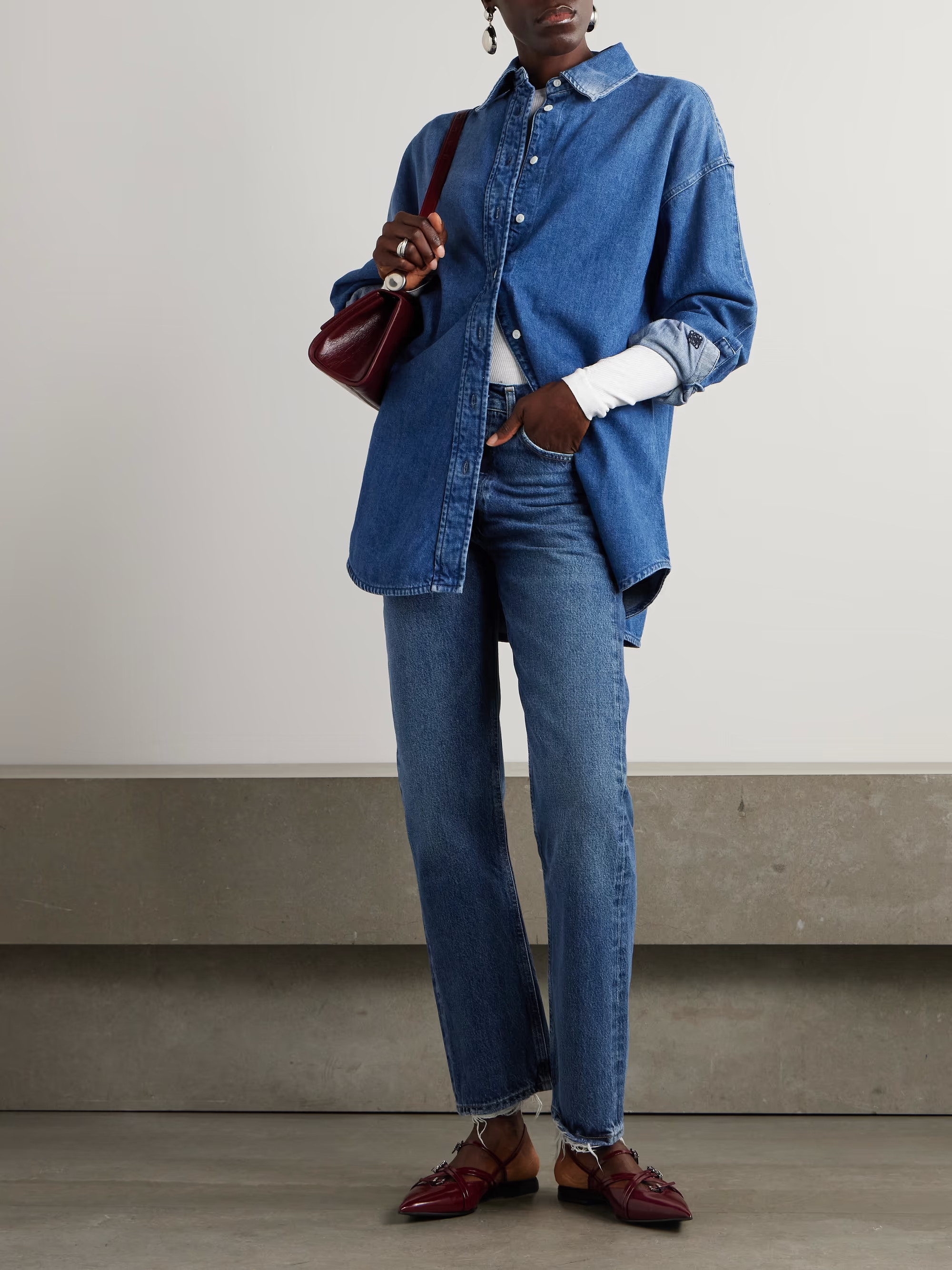 + NET SUSTAIN '90s Pinch Waist high-rise straight-leg organic jeans | NET-A-PORTER (US)