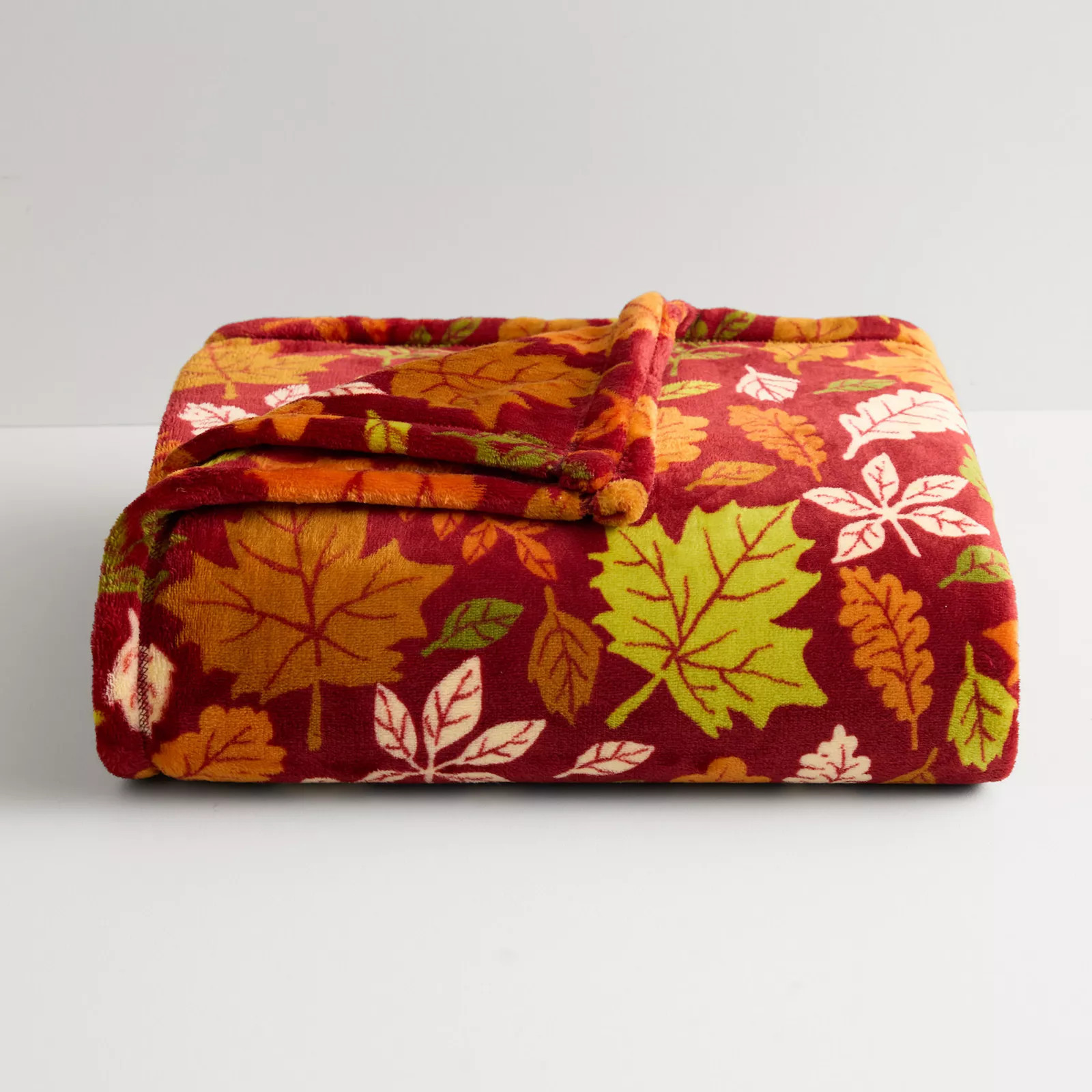 The Big One® Fall & Harvest Oversized Supersoft Plush Throw Blanket, Leaves | Kohl's