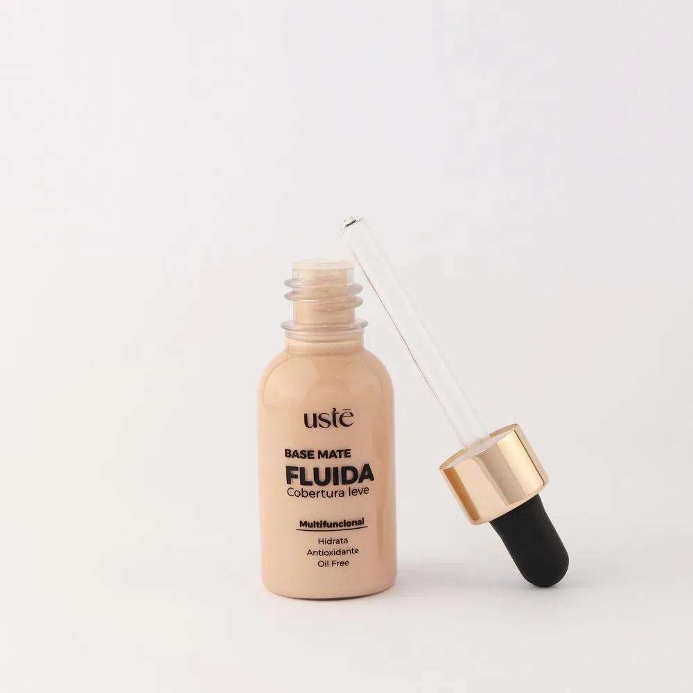 Ustē Cosméticos - Base Fluida Mate Cobertura Leve - 30Ml 01 Fabi | DrogaRaia (BR)