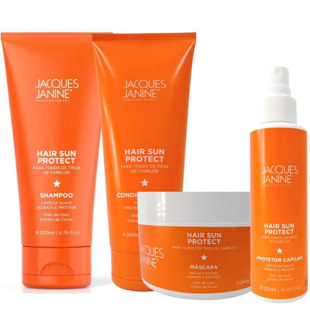 Kit Jacques Janine Hair Sun Protect C/4 | DrogaRaia (BR)