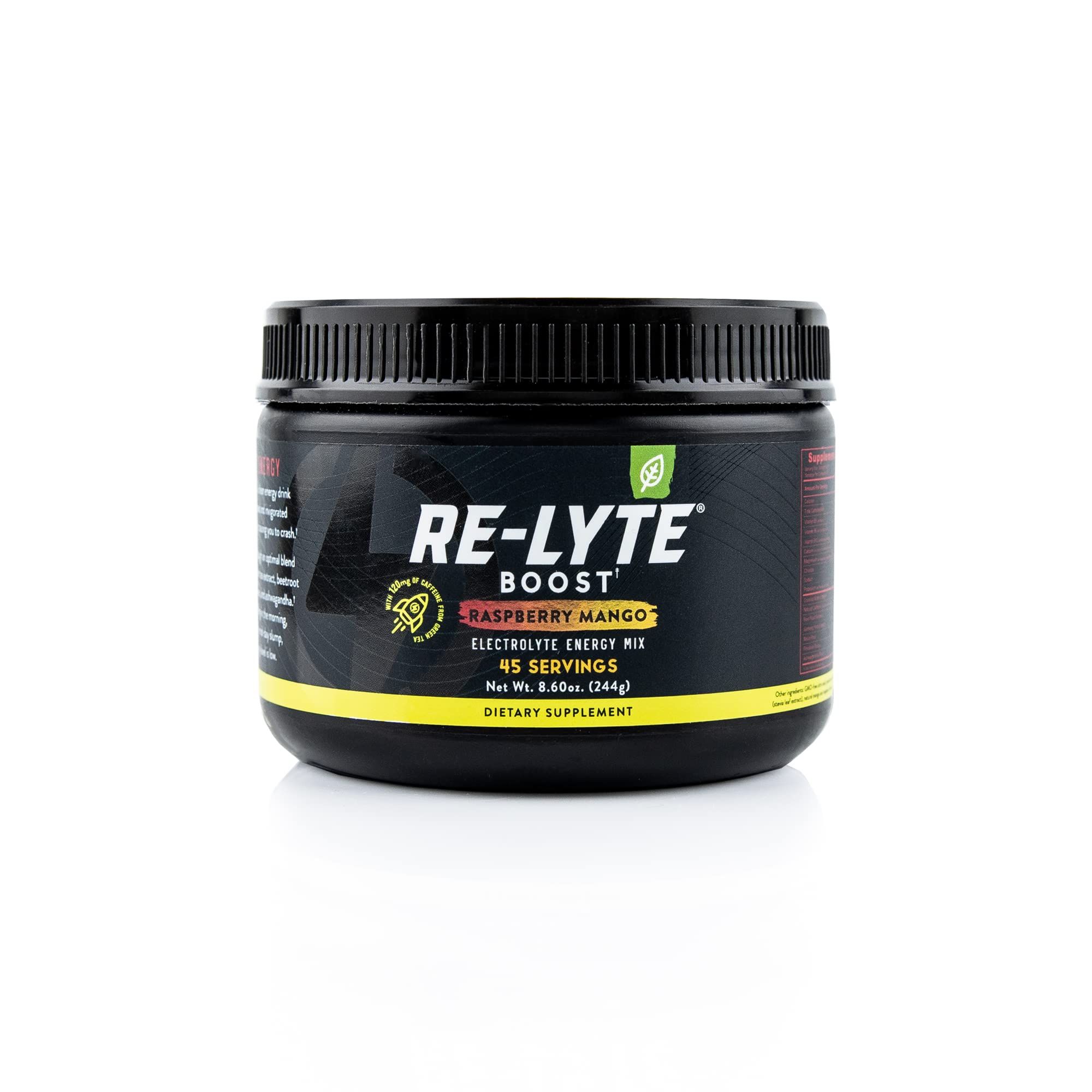 Amazon.com: REDMOND Re-Lyte Boost Electrolyte Energy Mix, Raspberry Mango, 8.6oz Jar : Health & H... | Amazon (US)
