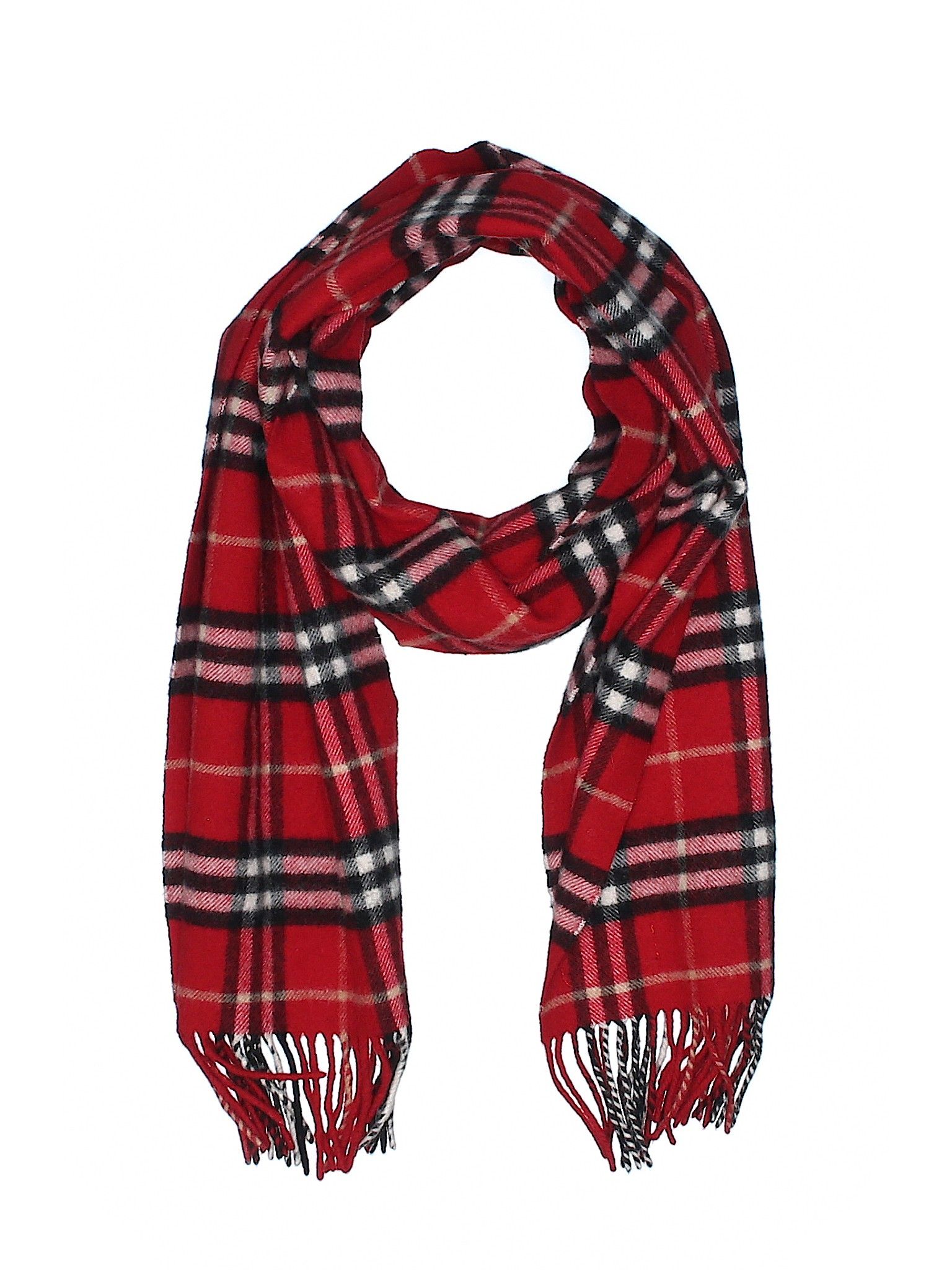 Burberry Scarf Size 00: Red Women's Accessories - 40181239 | thredUP