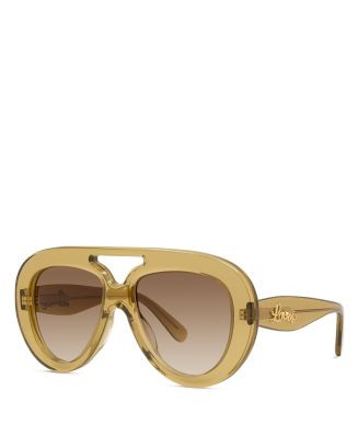 Loewe Curvy Pilot Sunglasses, 55mm  | Bloomingdale's Jewelry & Accessories | Bloomingdale's (US)
