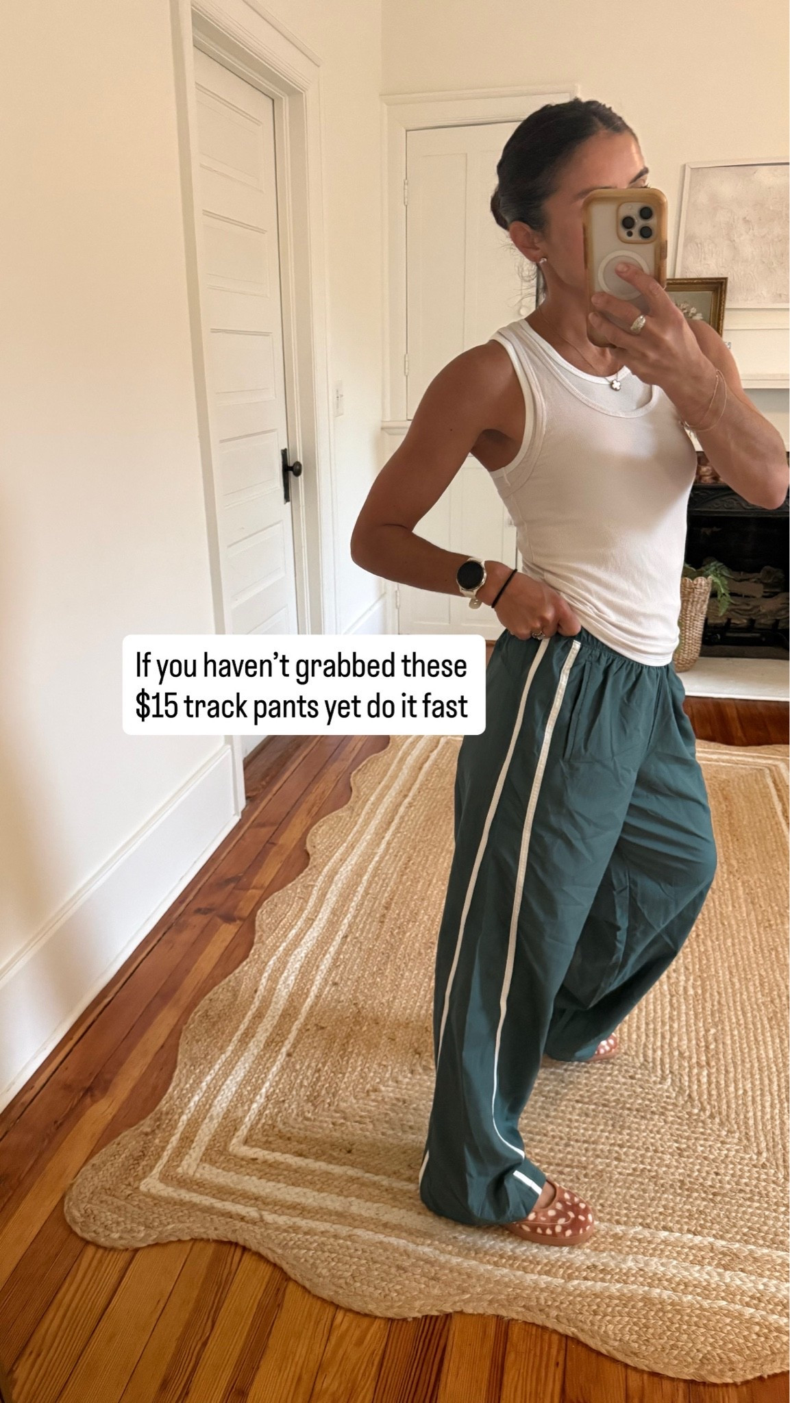 No boundaries $15 track pants 
Walmart

#LTKgrwm #LTKfitnessgoals