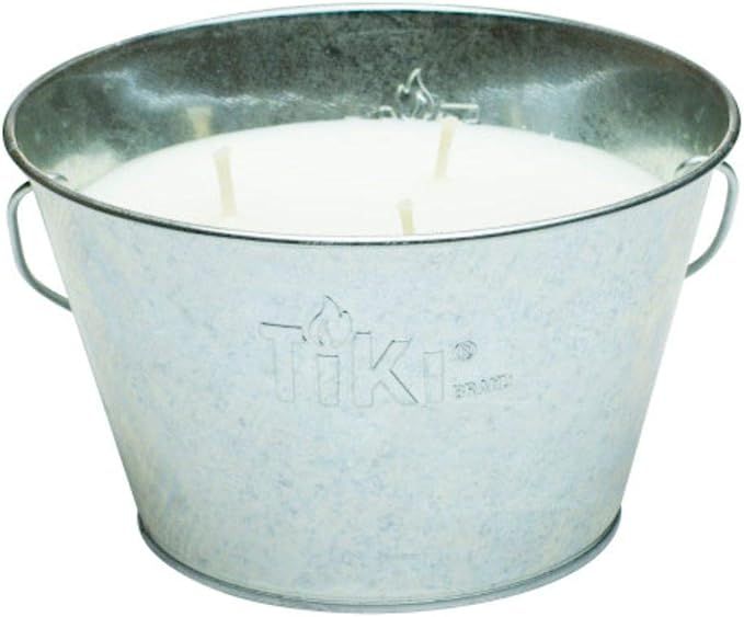 TIKI® Brand 28 Ounce Citronella Wax Candle Metal Triple Wick Bucket Silver, 1412112 | Amazon (US)