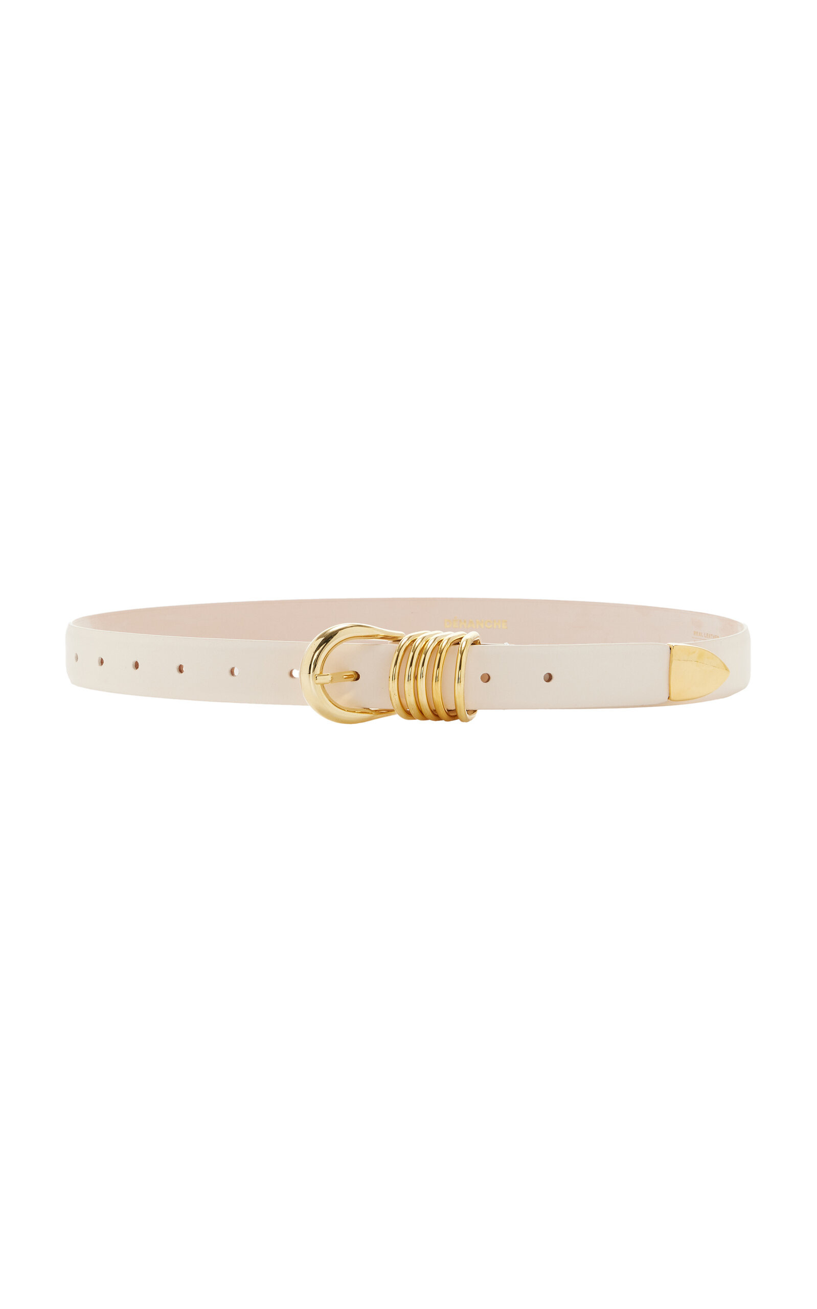 Déhanche - Hollyhock Leather Belt - White - L - Moda Operandi | Moda Operandi (Global)
