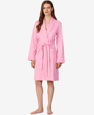 Women's Long-Sleeve Short Robes | Macy's