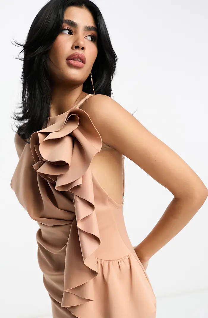 Corsage Inspired High Neck Midi Sheath Dress | Nordstrom