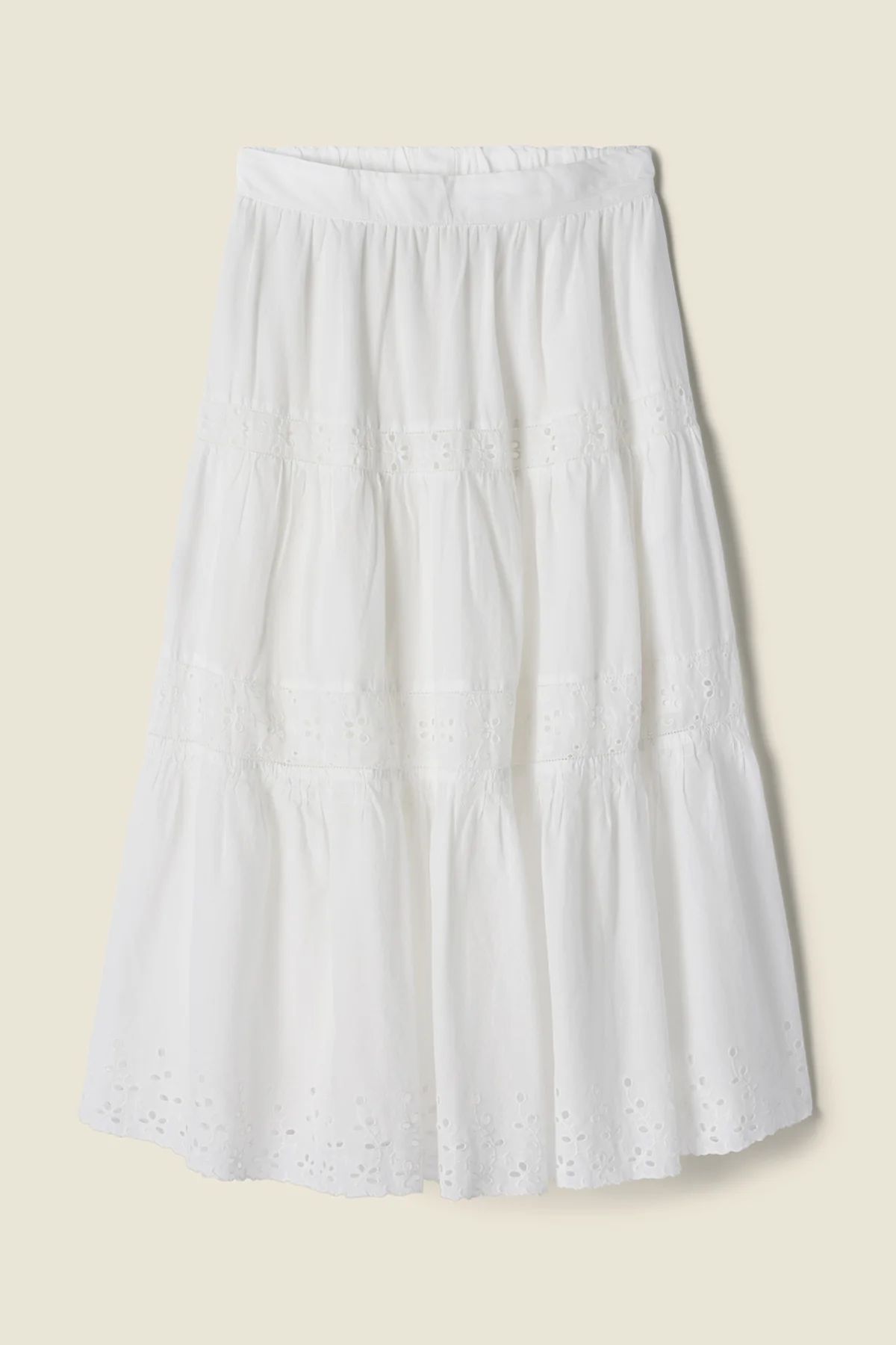 Makena "C" Skirt Summer Eyelet | TROVATA