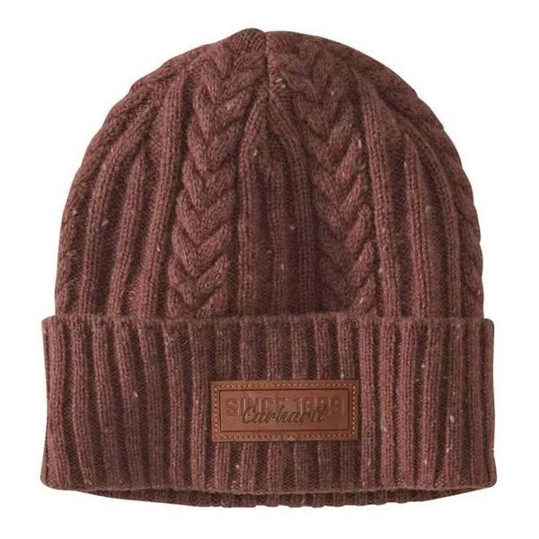 Women's Carhartt Rib Knit Fisherman Beanie One Size Sable Nep | Scheels Sports