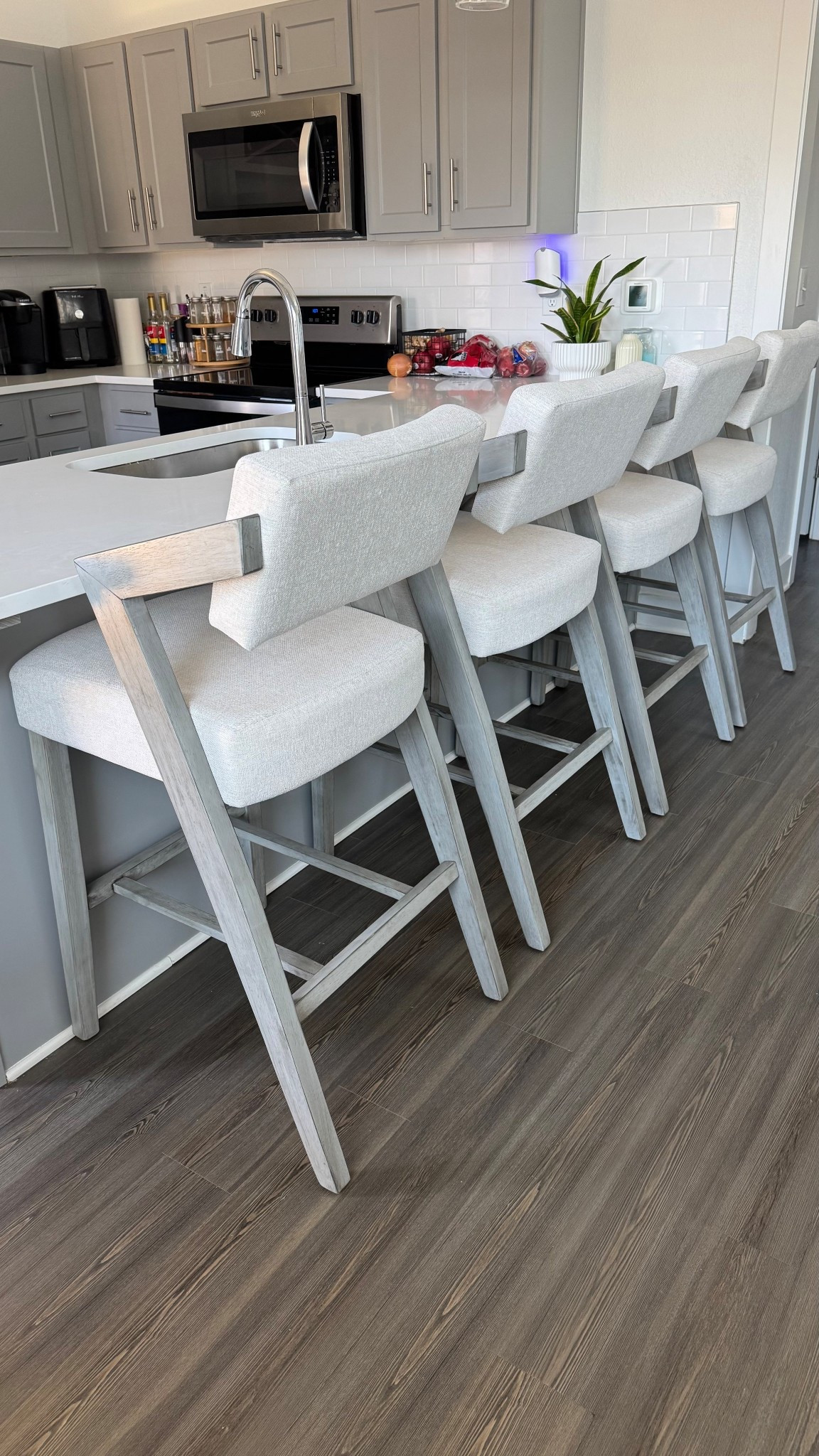 My kitchen bar stools are BACK IN STOCK! 🤩 

Everyone loved them and asked where they were from, they’re from Wayfair & finally back in stock! They’re super comfortable and have such a unique design!! 🩶

#blackfridaydeals #homedecor #wayfairfinds #barstools

#LTKCyberWeek #LTKHome #LTKSaleAlert