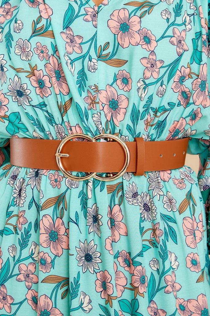 Stop The Show Cognac Belt | Red Dress 