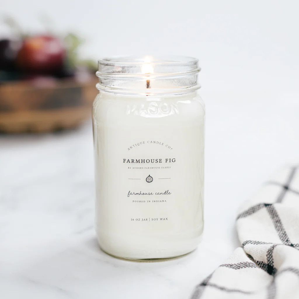 Farmhouse Fig by Modern Farmhouse Family 16 oz candle | Antique Candle Co.