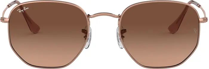 54mm Gradient Hexagonal Sunglasses | Nordstrom