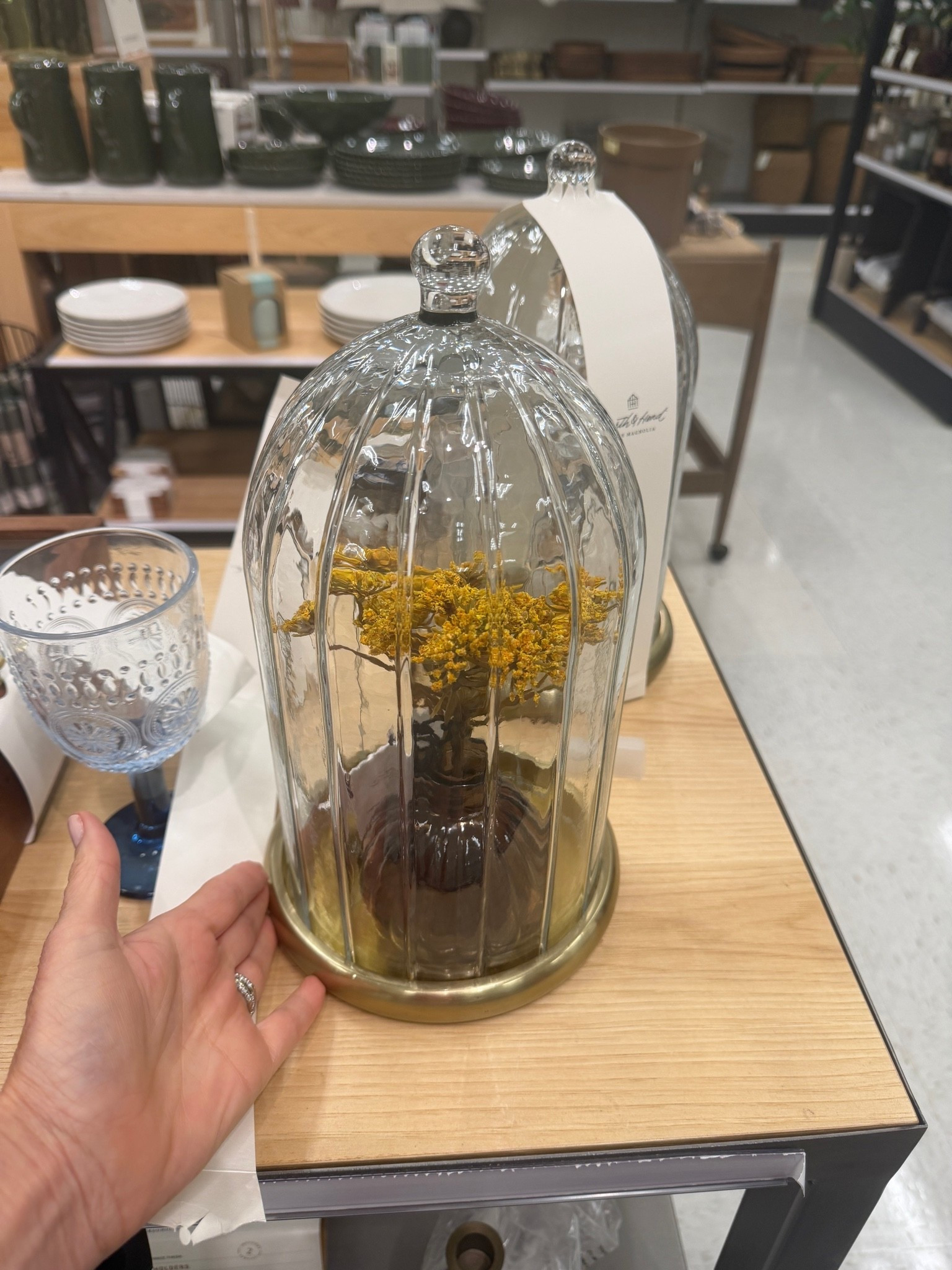 Glass cloche sold out last season and it’s restocked

#LTKHome