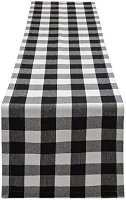 Yourtablecloth Buffalo Plaid Checkered Table Runner Trendy & Modern Plaid Design 100% Cotton Tabl... | Amazon (US)