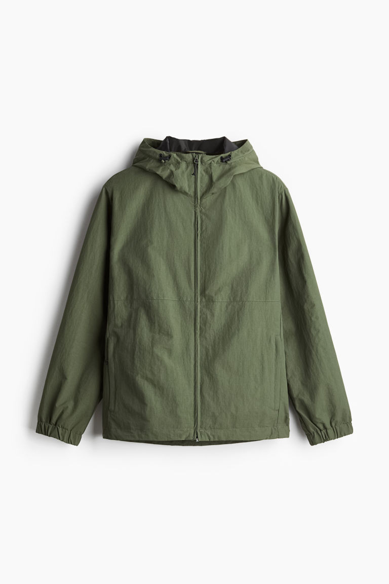 H & M - Regular Fit Windbreaker - Green | H&M (US + CA)
