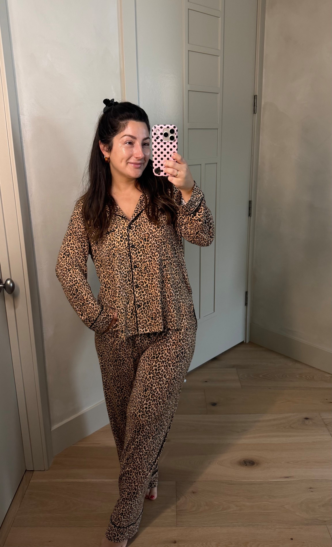 Size medium short- the length is perfect!
Leopard print

#LTKmorningroutine #LTKPetite #LTKmomlife