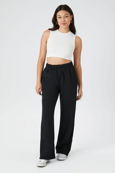 French Terry Wide-Leg Pants | Forever 21 | Forever 21 (US)