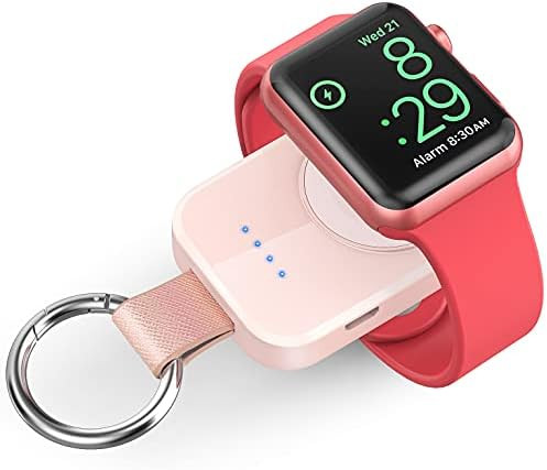 Portable Wireless Charger Compatible for Apple Watch Series 8/UItra/7/6/5/4/3/2/SE/Nike, Compact ... | Amazon (US)
