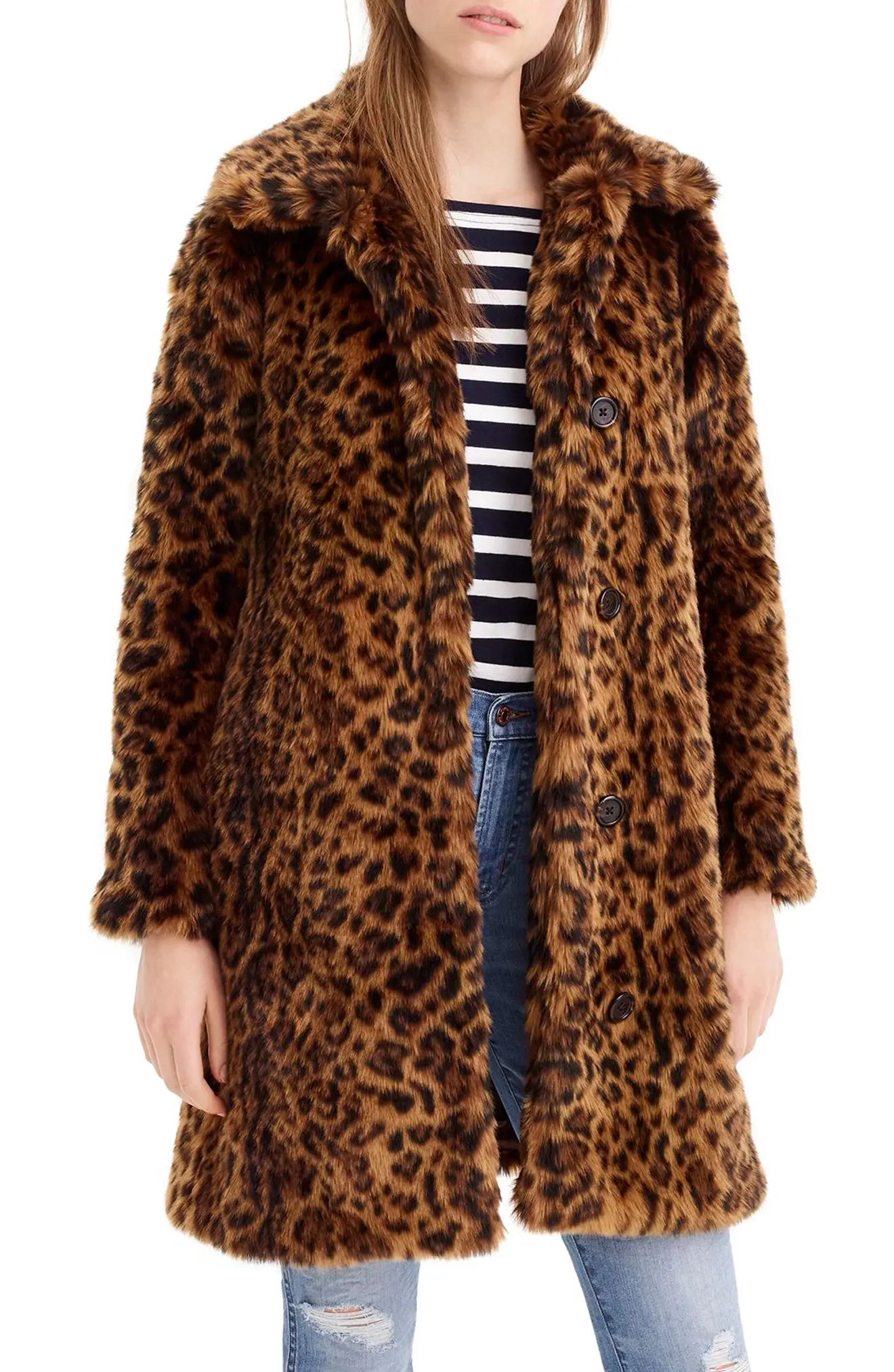 Leopard Print Faux Fur Coat | Nordstrom