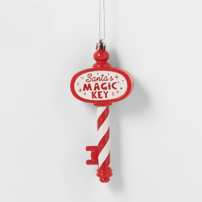 Holiday Figural Sign Christmas Tree Ornament Santa Magic Key - Wondershop™ | Target