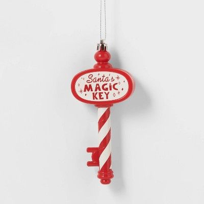 Holiday Figural Sign Christmas Tree Ornament Santa Magic Key - Wondershop™ | Target