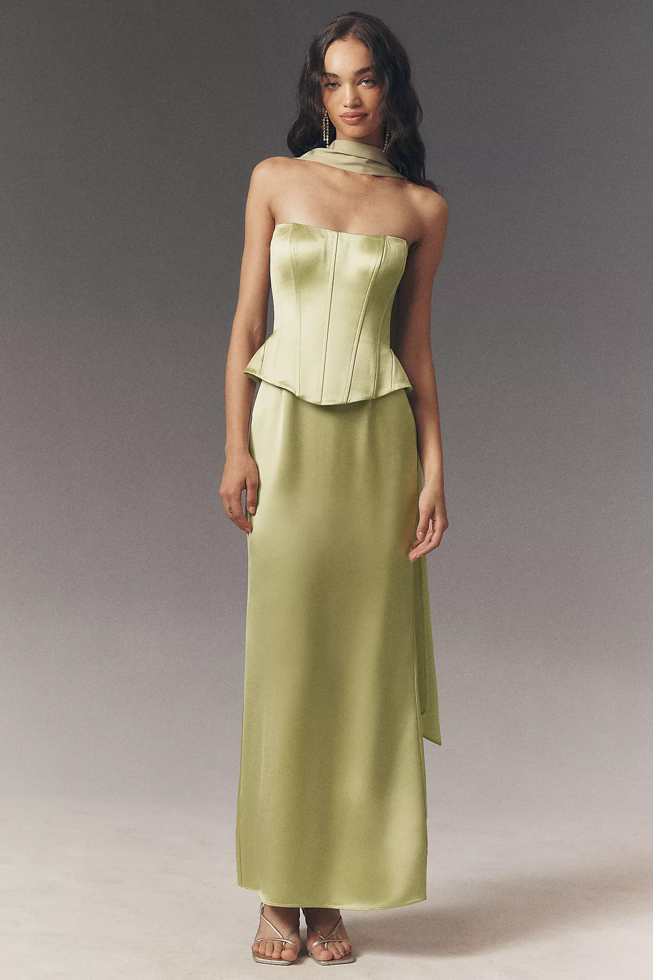 Mare Mare Mimi Satin Corset Dress | Anthropologie (US)