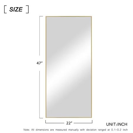 NeuType Full Length Mirror Decor Wall Mounted Mirror Floor Mirror Dressing Mirror Make Up Mirror ... | Walmart (US)