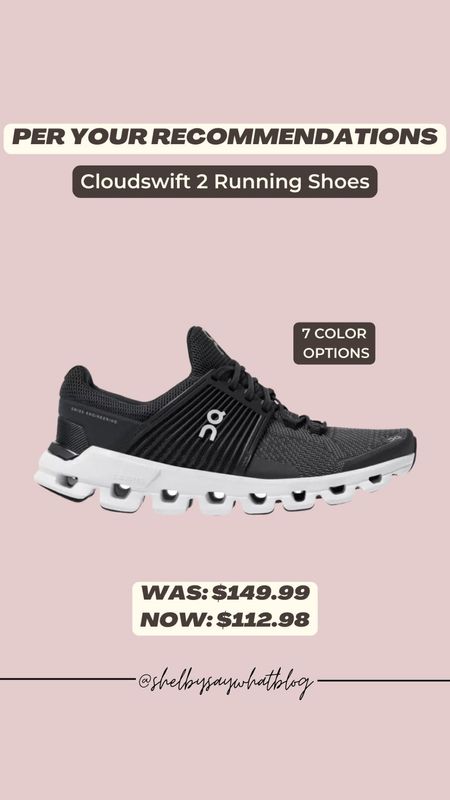 Running shoes per your recommendations! On clouds on sale 