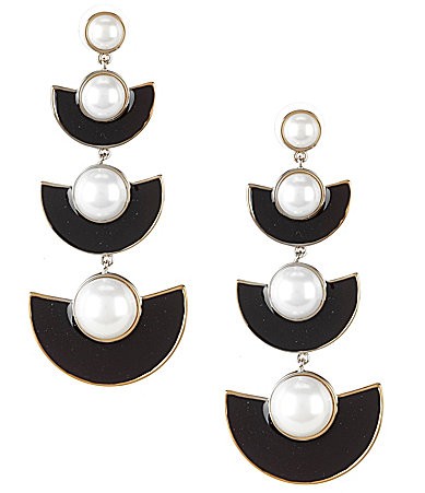 kate spade new york Taking Shapes Half Moon Linear Drop Statement Earrings | Dillards Inc.
