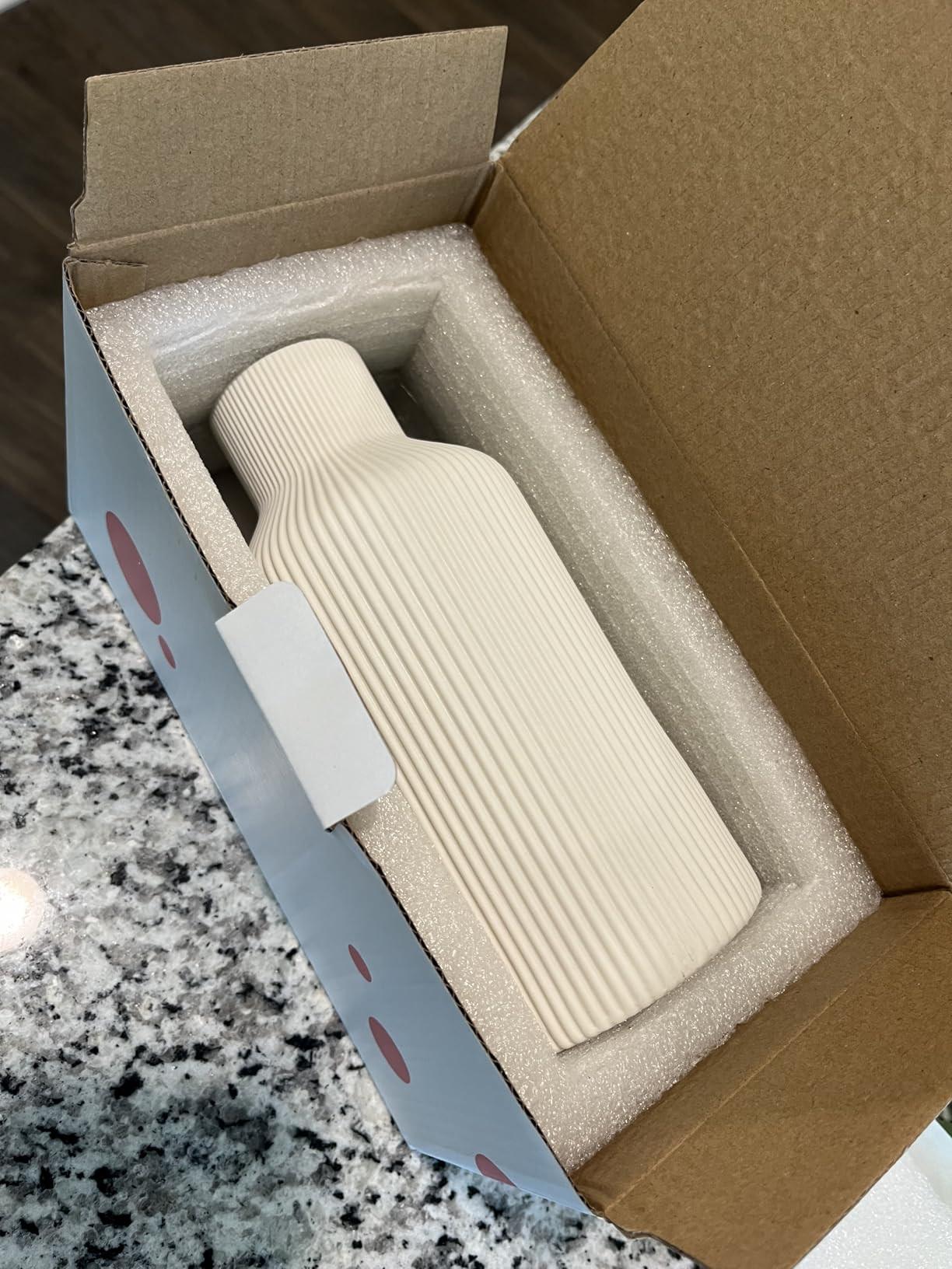 White Ceramic Flower Vase,Minimalist Modern Home Decoration,Small Pampas Grass Vases for Decor,Ta... | Amazon (US)