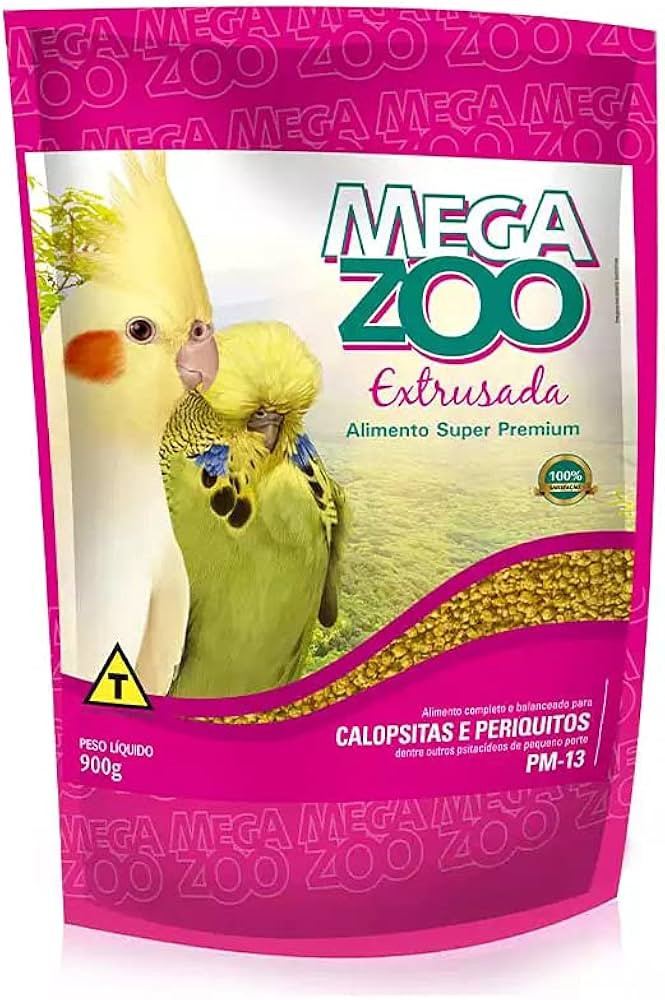 megazoo Ração Megazoo Extrusada Calopsitas E Periquitos Pm13 900G | Amazon (BR)