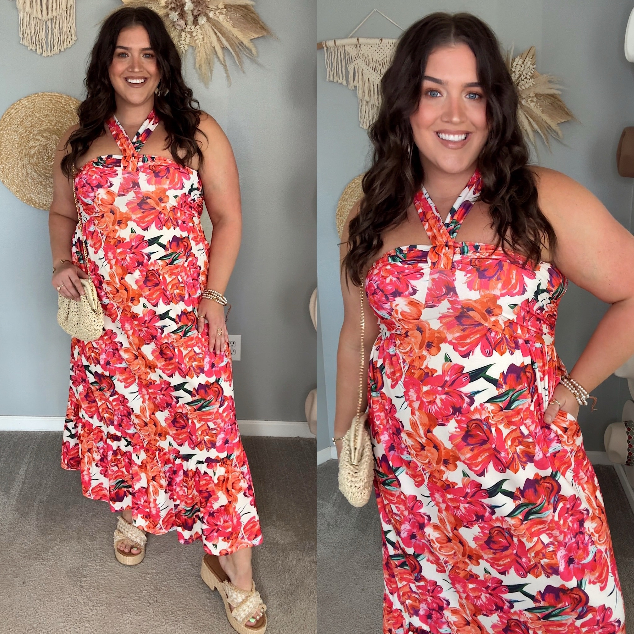 Amazon affordable dress under $50! 🌺 Summer maxi dress, halter neck, vacation resort wear style
Size: XL
Additional limited time promo codes 
IVKXQ4IA 

#LTKSaleAlert #LTKStyleTip #LTKMidsize