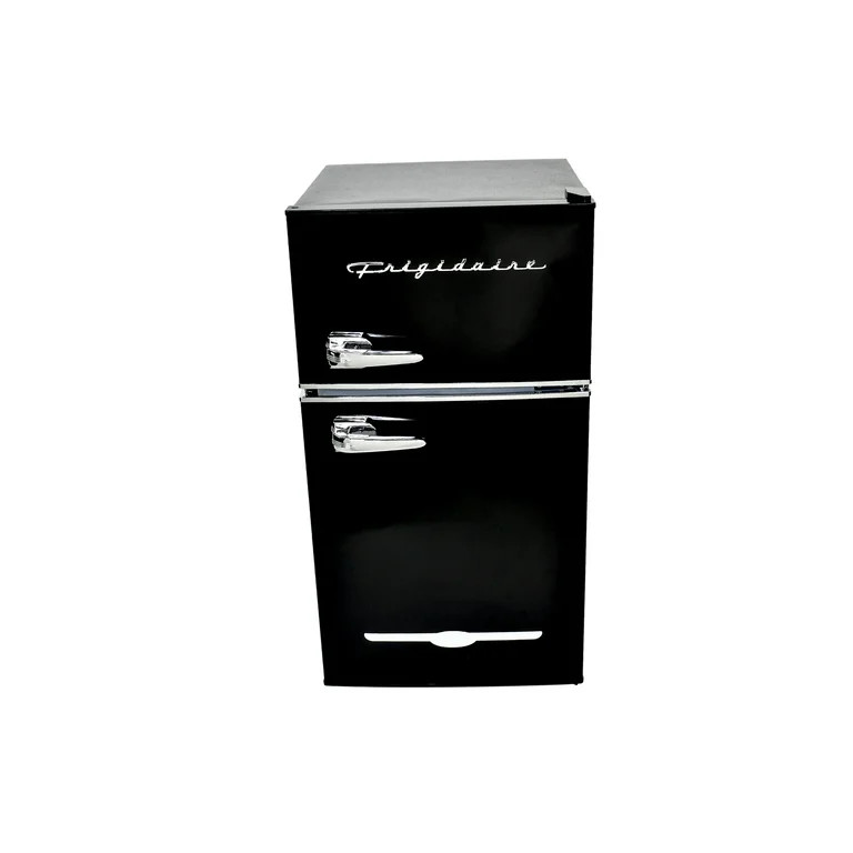 Frigidaire 3.2 Cu Ft 2-Door Retro Compact Bar Fridge With Freezer And Side Bottle Opener Black - ... | Walmart (US)