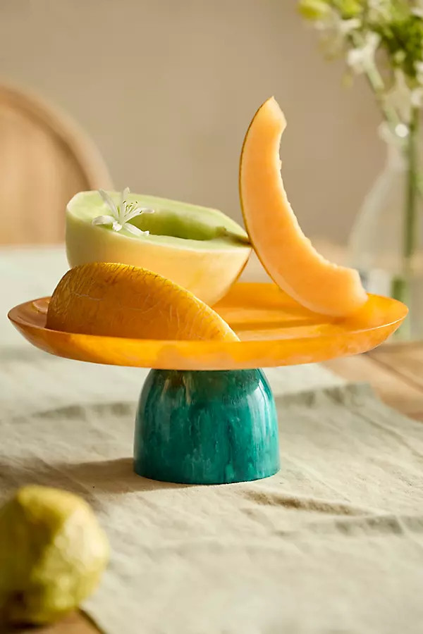 Color Block Resin Cake Stand | Anthropologie (US)