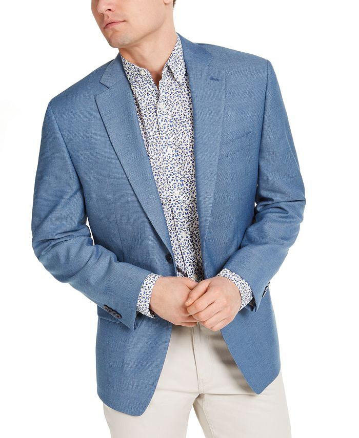 Men's Classic-Fit Light Blue Sport Coat | Macys (US)