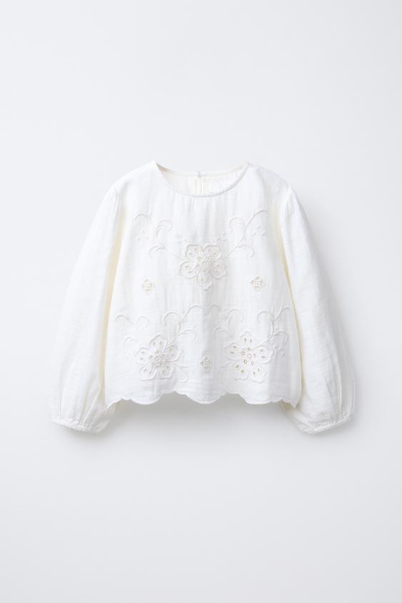 EMBROIDERED ROMANTIC SHIRT | Zara US