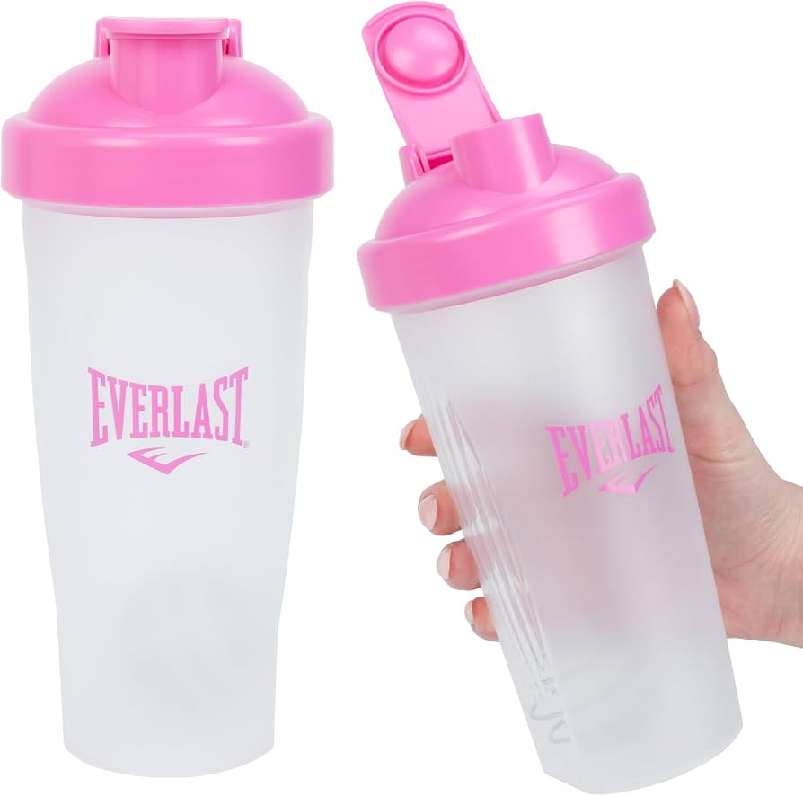 Everlast 600ML Shaker Bottle (Pink) - Leak Proof - Shaker Bottle with Spiral Whisk Blender Ball, ... | Amazon (CA)