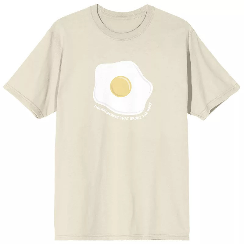 Men's Expensive Eggs The Breakfast That Broke The Bank Graphic Tee, Size: XXL, Off White | Kohl's