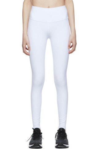Alo
                 
                White Nylon Sport Leggings
                
               ... | SSENSE