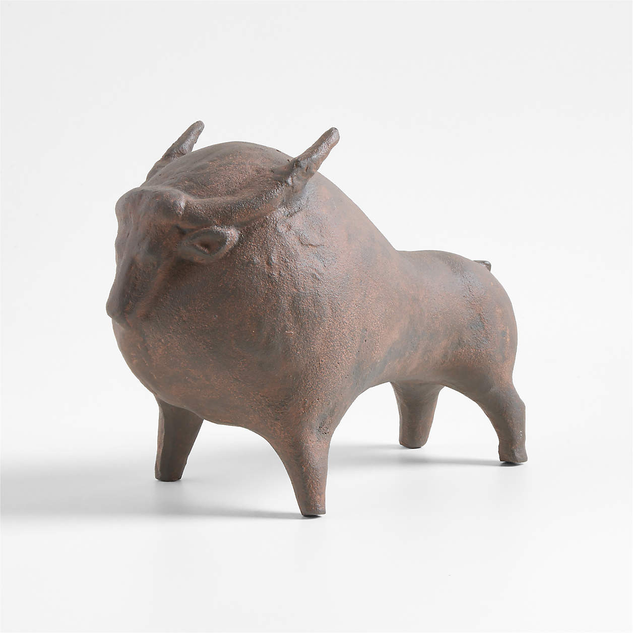 Large Metal Buffalo Decorative Sculpture 9" + Reviews | Crate & Barrel | Crate & Barrel