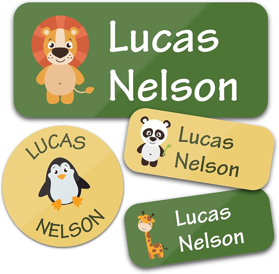 Personalized Daycare Name Labels for Kids (130 Labels) - Custom Waterproof Name Stickers for Clot... | Amazon (US)