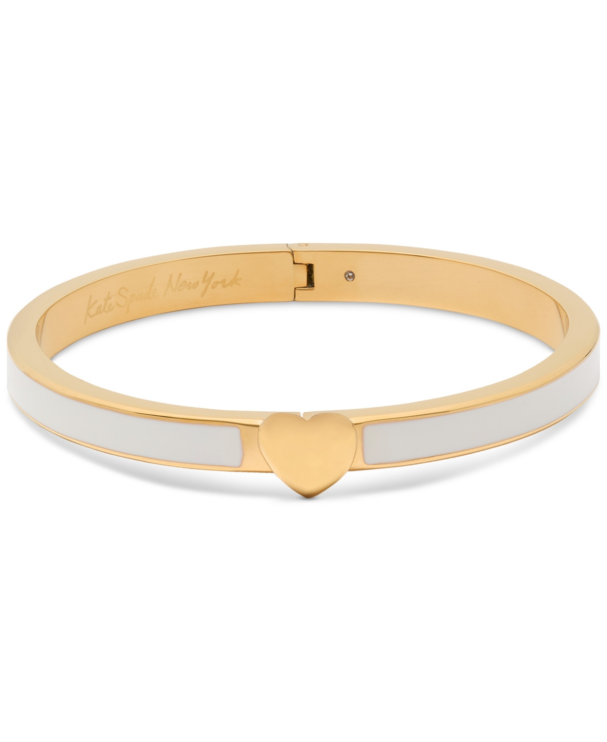 Kate Spade New York Enamel Polished Heart You Bangle Bracelet - T-Tone | Macy's Canada