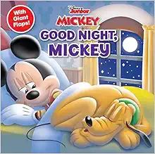Disney Mickey Mouse Funhouse: Goodnight, Mickey! (8x8 with Flaps)     Paperback – Lift the flap... | Amazon (US)
